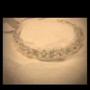 Crystal and pearl floral tiara
